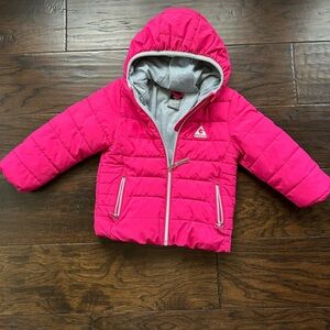 GIRL'S GERRY LINED HOODED FULL ZIP BUBBLE JACKET 3T